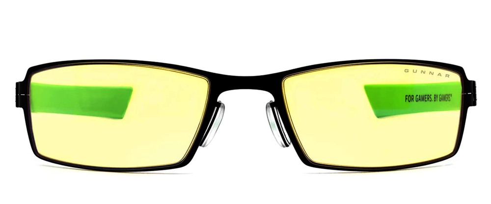 GUNNAR MOBA RAZER EDITION BLUE LIGHT FILTER GAMING GLASSES ONYX FRAME AMBER LENS TINT
